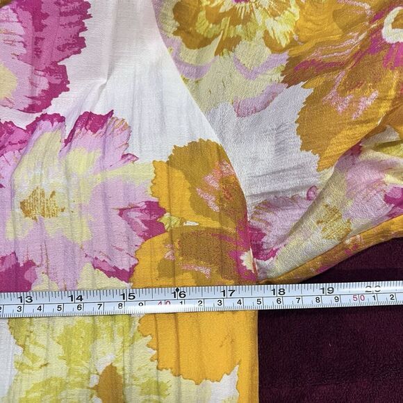 Cece V Neck Relaxed Short Sleeve Floral Print Tiered Babydoll Dress Size Small - Picture 10 of 11